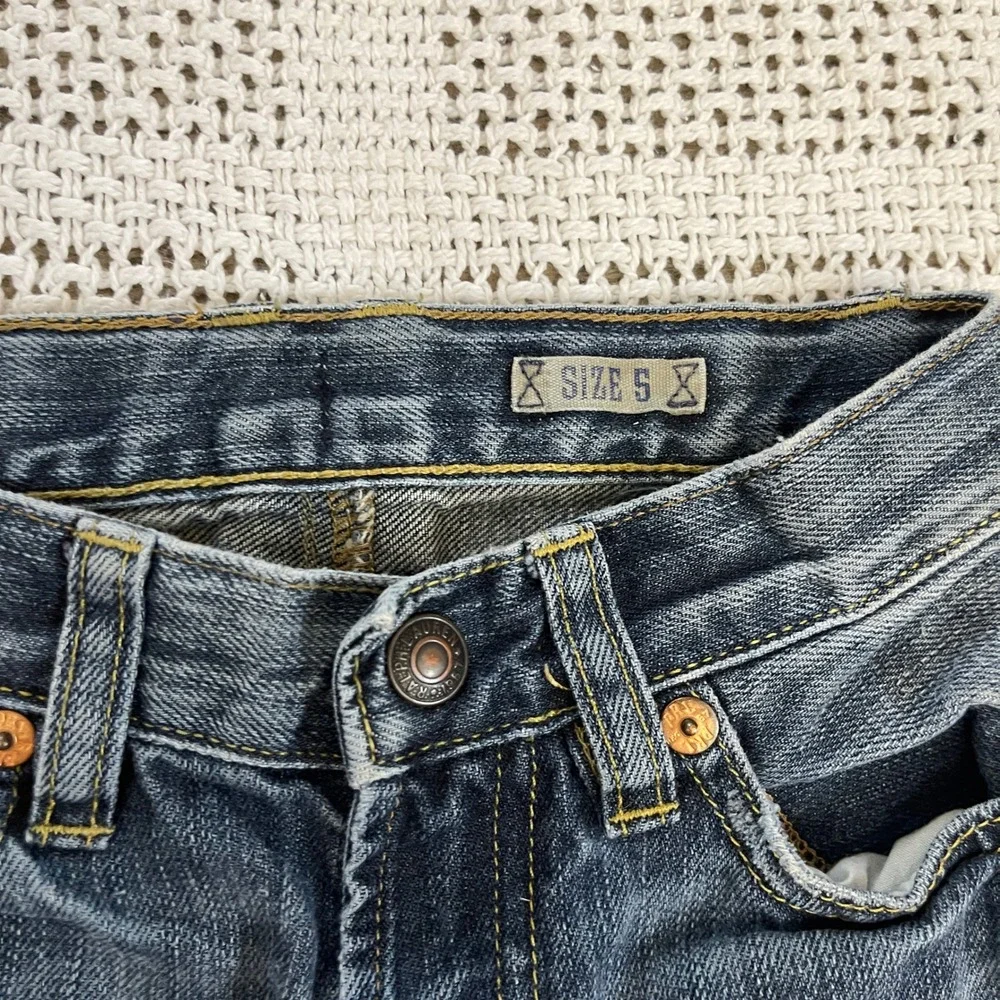 Polo Ralph Lauren Boys Distressed Jeans Size 5 Denim Adjustable Waist
